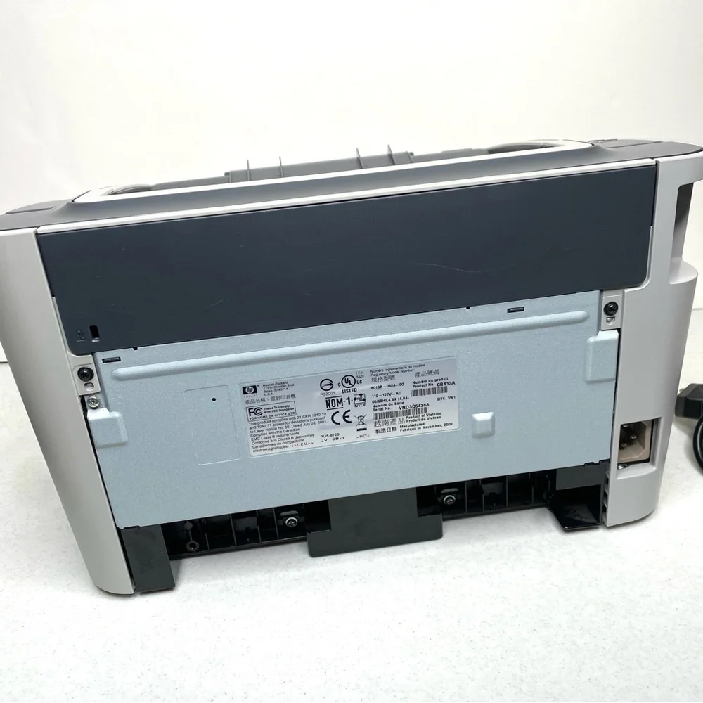 HP LaserJet P1505N Standard Laser Printer NO TONER TESTED